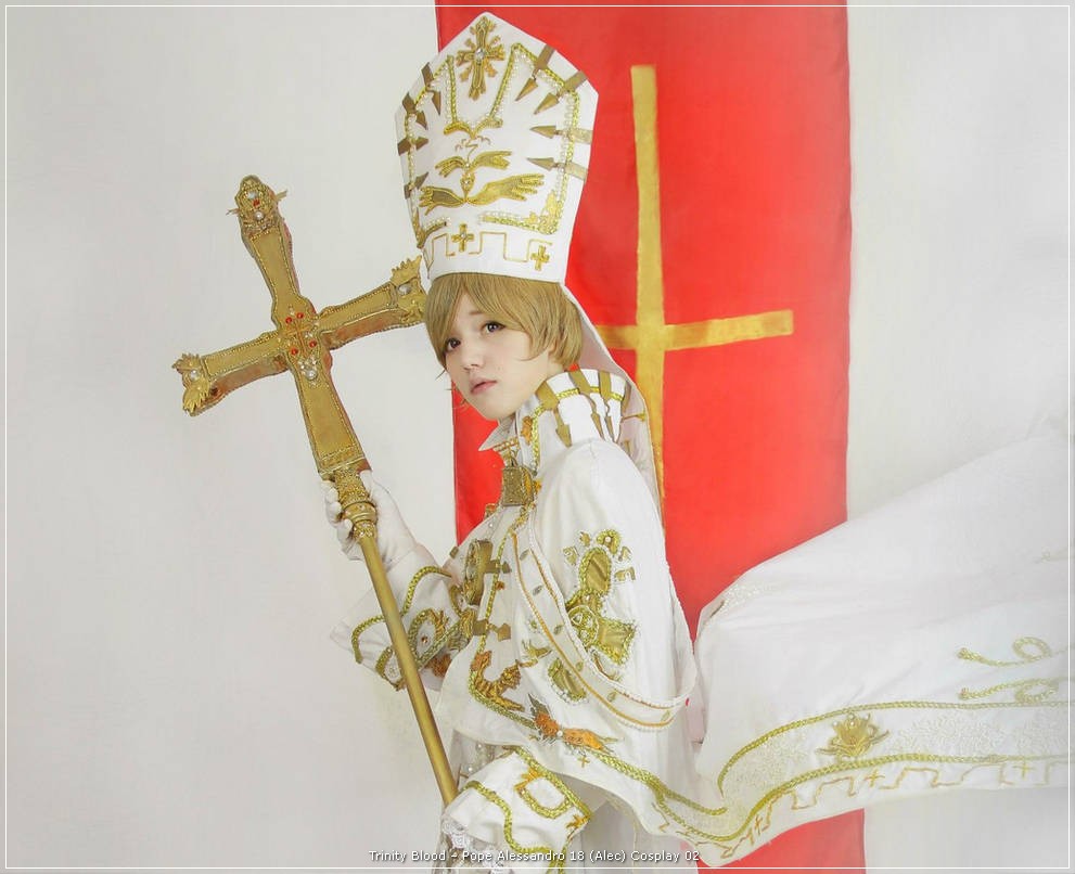 Trinity Blood - Pope Alessandro 18 (Alec) Cosplay - costume show