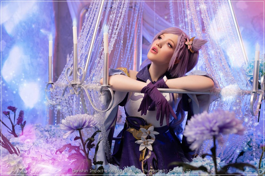 Genshin Impact - Keqing (Piercing Thunderbolt) Cosplay - authentic view