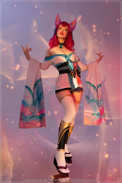 League of Legends - Ahri (The Nine-Tailed Fox) (Spirit Blossom) Cosplay