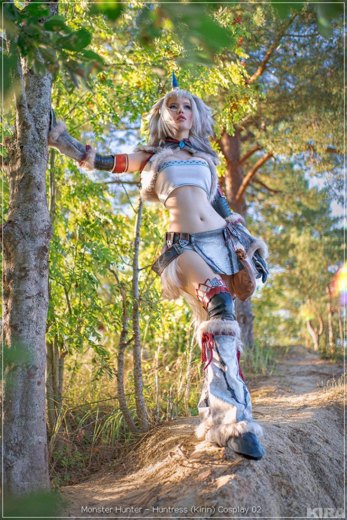 monster hunter e28093 huntress kirin cosplay 02