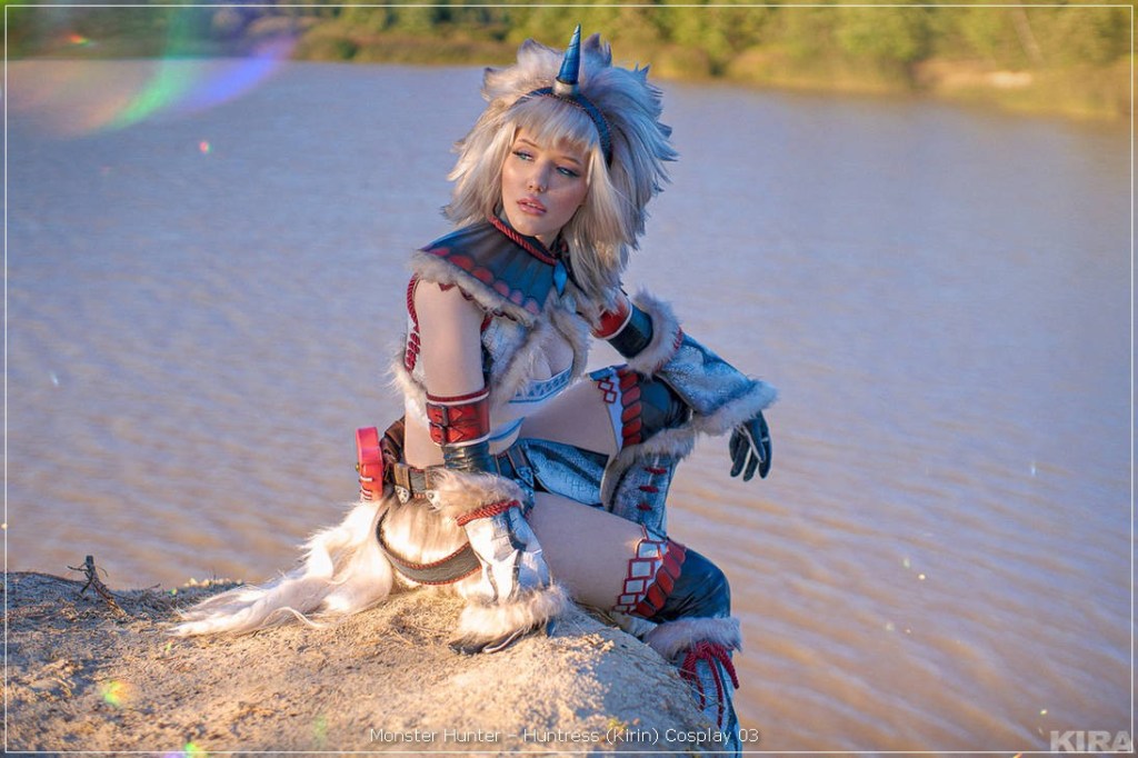 monster hunter e28093 huntress kirin cosplay 03
