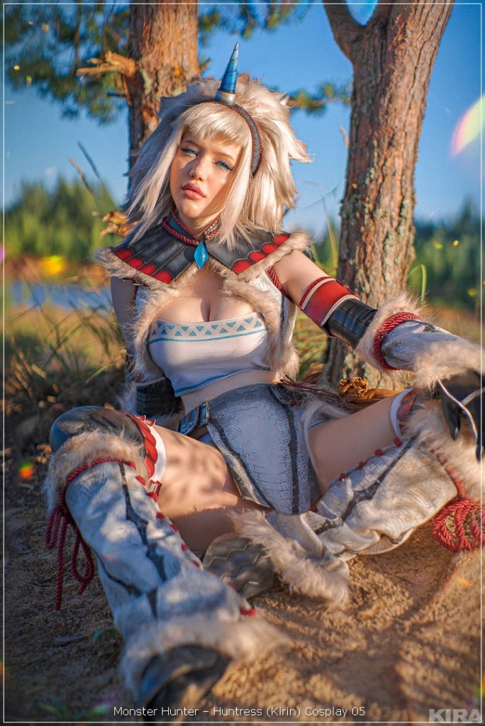 monster hunter e28093 huntress kirin cosplay 05