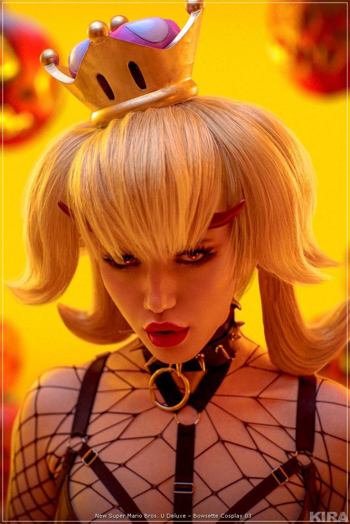 New Super Mario Bros. U Deluxe - Bowsette (Lingerie) Cosplay - sensual aesthetic