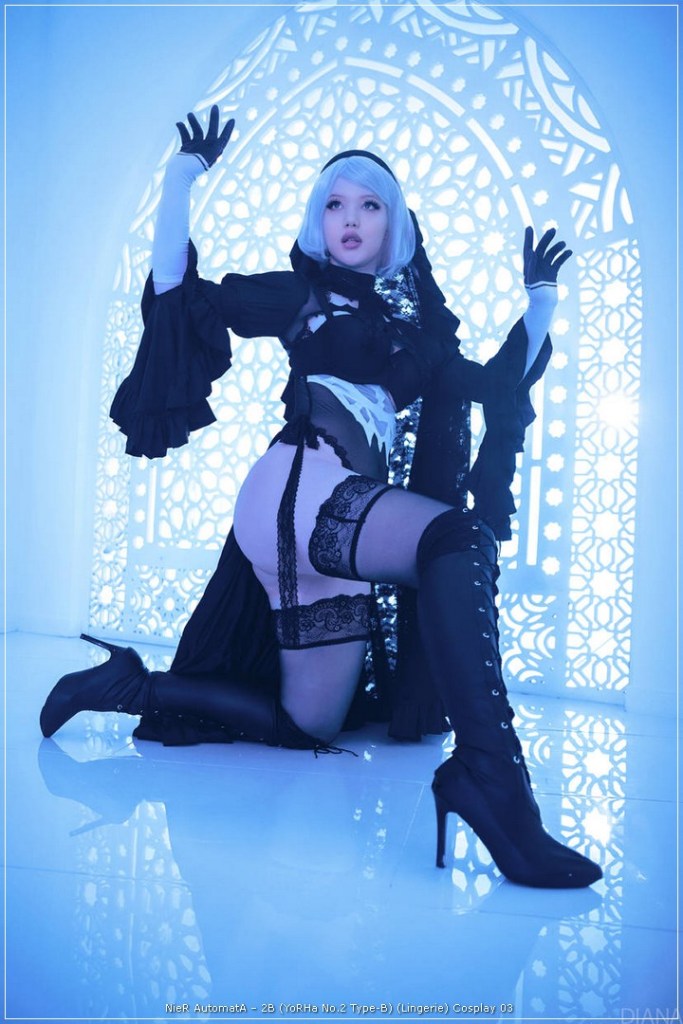 nier automata e28093 2b yorha no.2 type b lingerie cosplay 03