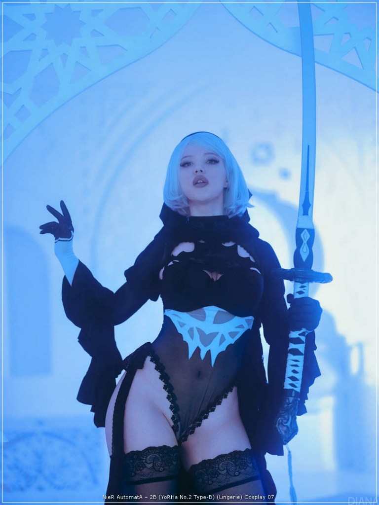 nier automata e28093 2b yorha no.2 type b lingerie cosplay 07