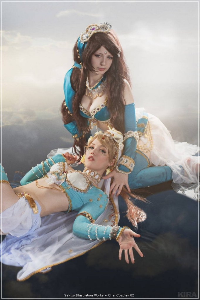 Sakizo Illustration Works - Chai Cosplay - expressive character portrait