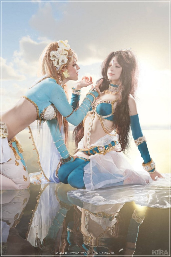 Sakizo Illustration Works - Chai Cosplay - authentic costume view