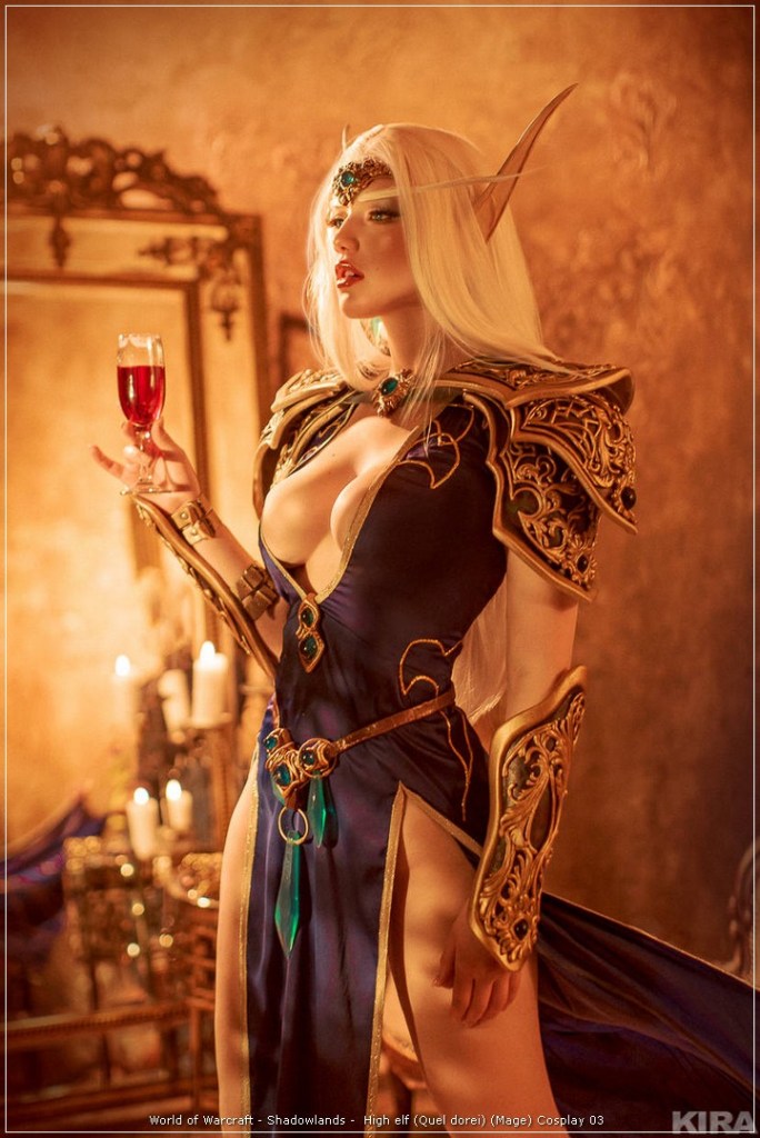 World of Warcraft - Shadowlands - High elf (Quel dorei) (Mage) Cosplay - design showcase