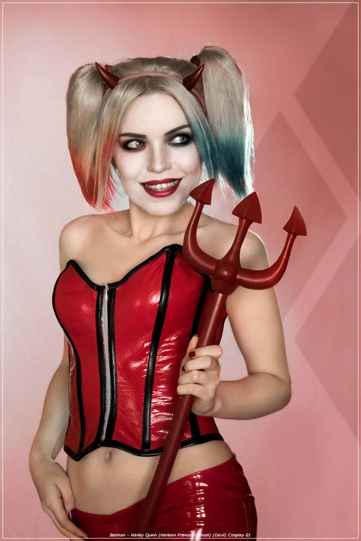 Batman - Harley Quinn (Harleen Frances Quinzel) (Devil) Cosplay - refined study