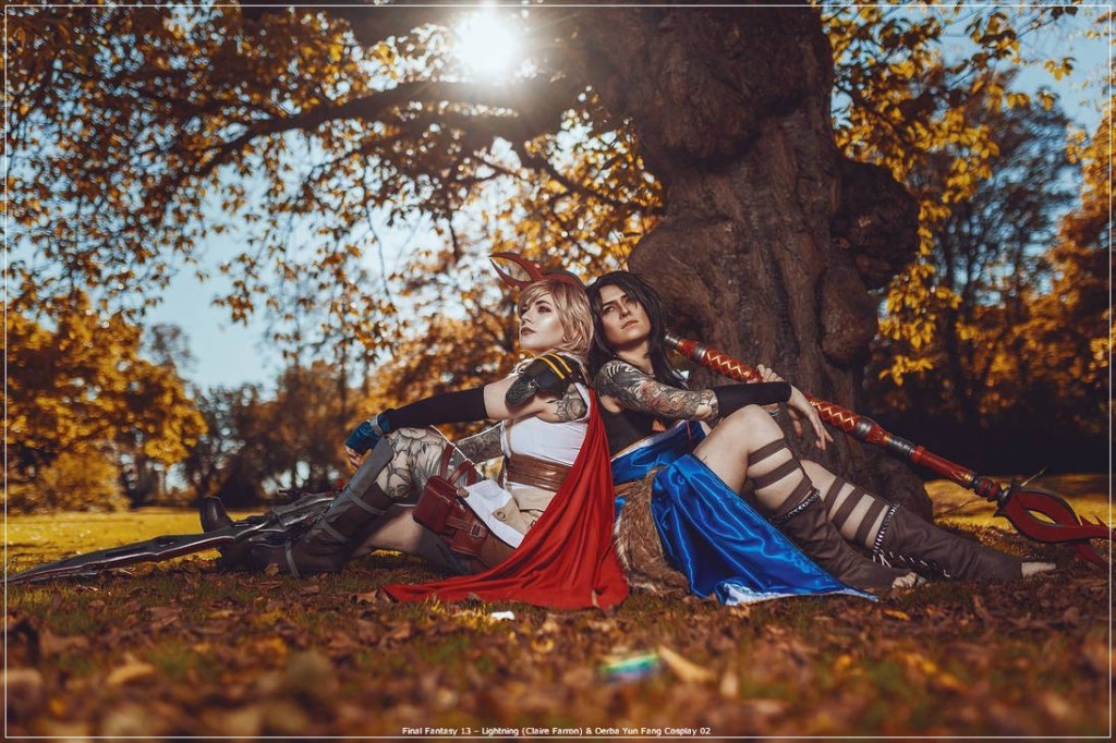 Final Fantasy 13 - Lightning (Claire Farron) & Oerba Yun Fang Cosplay - costume show