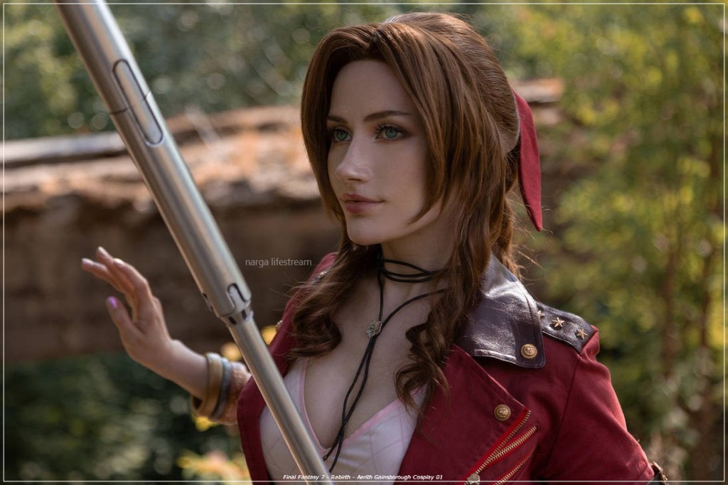 final fantasy 7 rebirth aerith gainsborough cosplay 01