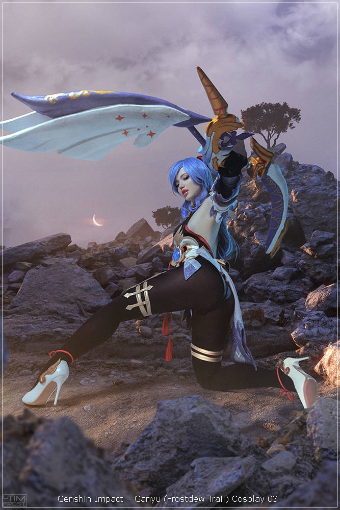 Genshin Impact - Ganyu (Frostdew Trail) Cosplay - light aesthetic