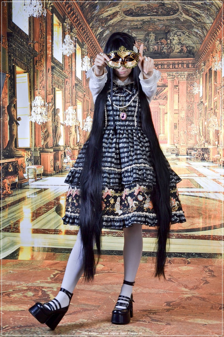 Lolita Fashion - Lolita Original Vision Cosplay - full length photo