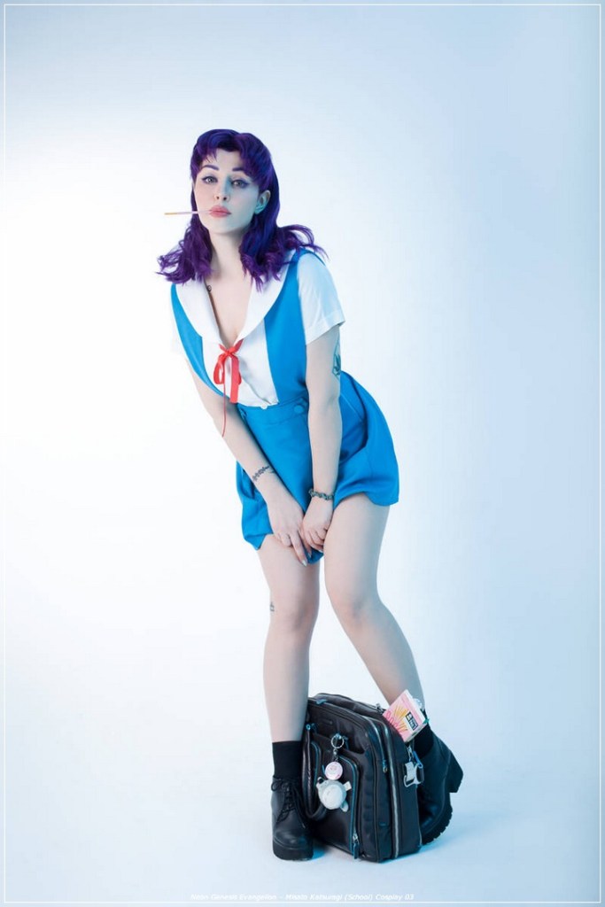 Neon Genesis Evangelion - Misato Katsuragi (School) Cosplay - costume portrait