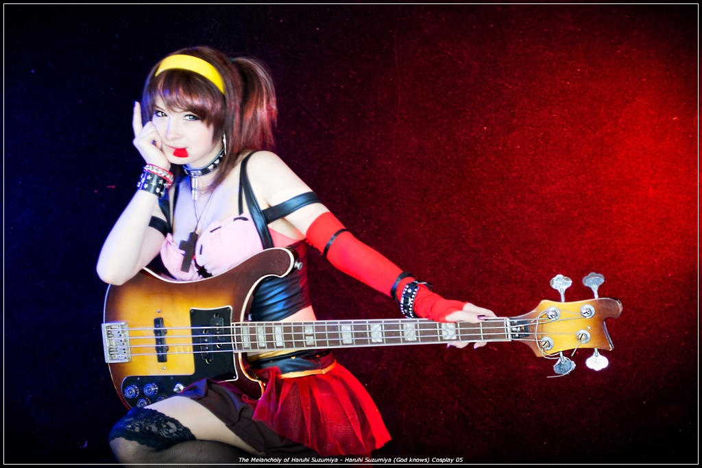 The Melancholy of Haruhi Suzumiya - Haruhi Suzumiya (God Knows) Cosplay - expressive portrait