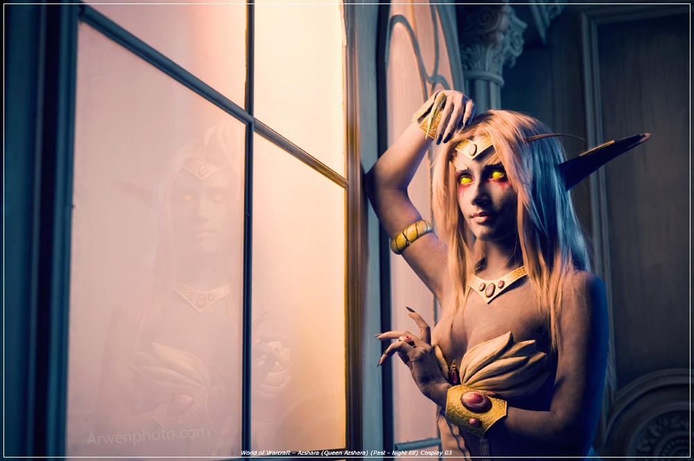 World of Warcraft - Azshara (Queen Azshara) (Past - Night Elf) Cosplay - artistic framing