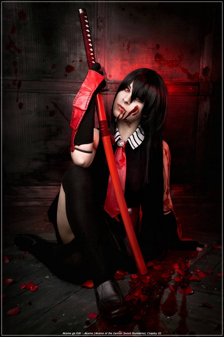 Akame ga Kill! - Akame (Akame of the Demon Sword Murasame) Cosplay - recreation
