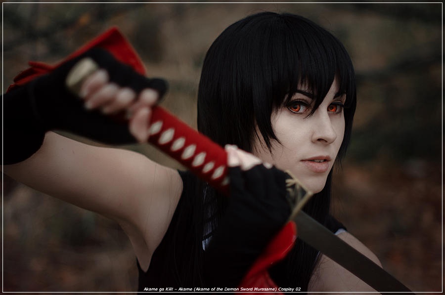 Akame ga Kill! - Akame (Akame of the Demon Sword Murasame) Cosplay - full length port. Akame ga Kill! - Akame (Akame of the Demon Sword Murasame) Cosplay - full length port.