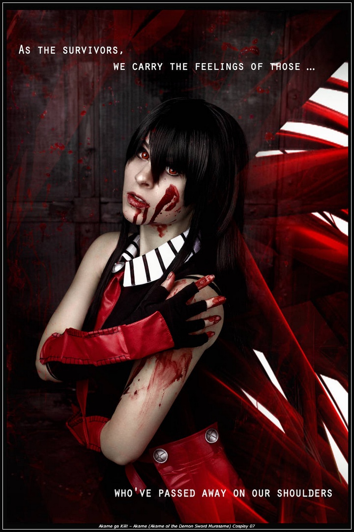Akame ga Kill! - Akame (Akame of the Demon Sword Murasame) Cosplay - costume portrait