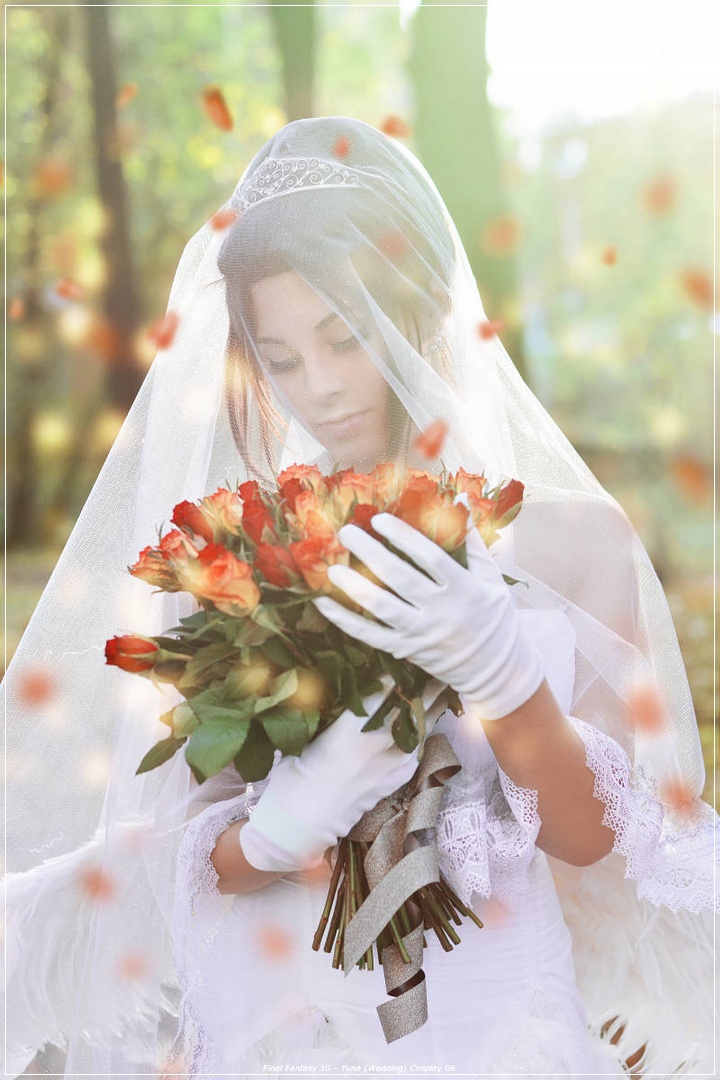 Final Fantasy 10 - Yuna (Wedding) Cosplay - light aesthetic
