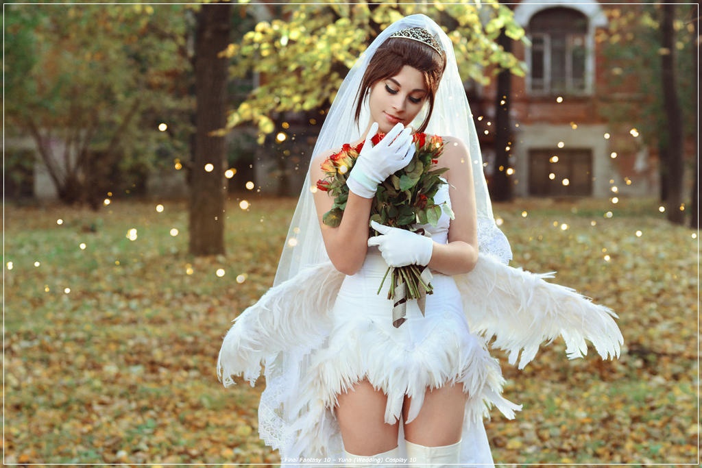 Final Fantasy 10 - Yuna (Wedding) Cosplay - nuanced study