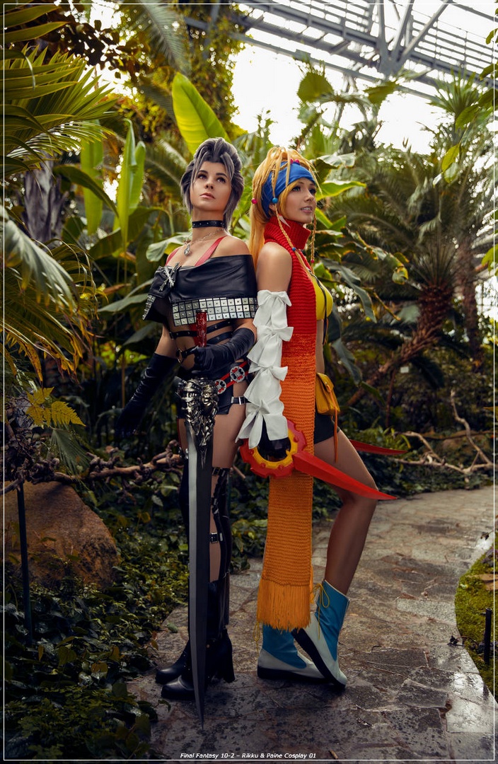 Final Fantasy 10-2 - Rikku &amp; Paine Cosplay - body photo
