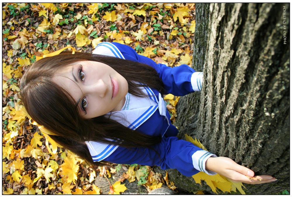 Fruits Basket - Tohru Honda Cosplay - full length photo
