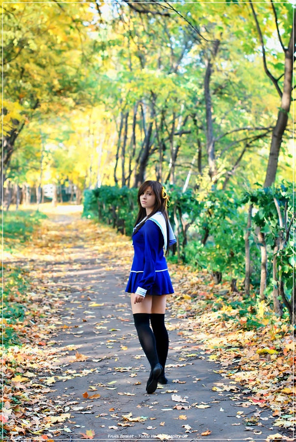 Fruits Basket - Tohru Honda Cosplay - full length photo