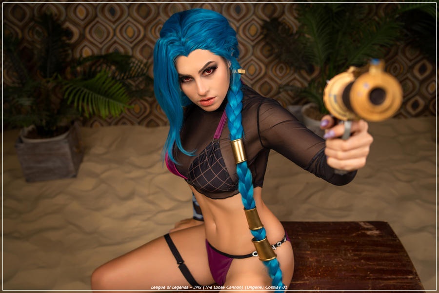 League of Legends – Jinx (The Loose Cannon) (Lingerie) Cosplay