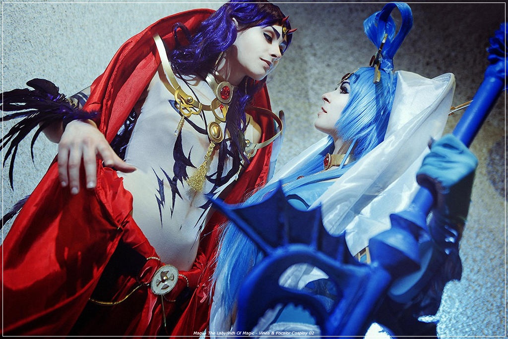 Magi - The Labyrinth Of Magic - Vinea & Focalor Cosplay - recreation Magi - The Labyrinth Of Magic - Vinea & Focalor Cosplay - recreation