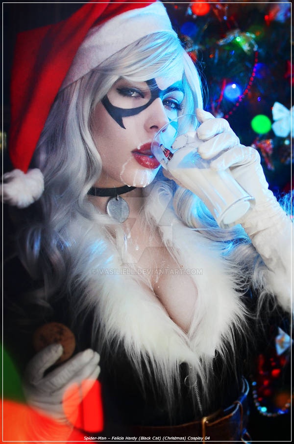 Spider-Man - Felicia Hardy (Black Cat) (Christmas) Cosplay - light aesthetic
