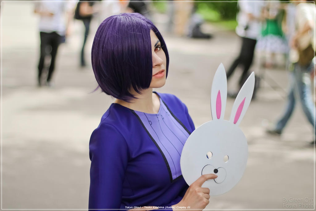 Tokyo Ghoul - Touka Kirishima (Rabbit) Cosplay - costume show Tokyo Ghoul - Touka Kirishima (Rabbit) Cosplay - costume show