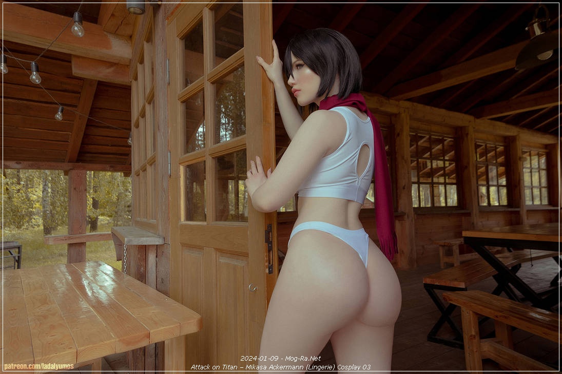 Attack on Titan - Mikasa Ackermann (Lingerie) Cosplay - elegant capture