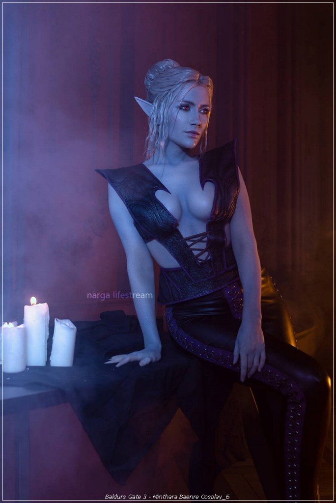 Baldurs Gate 3 - Minthara Baenre Cosplay - mature aesthetic capture