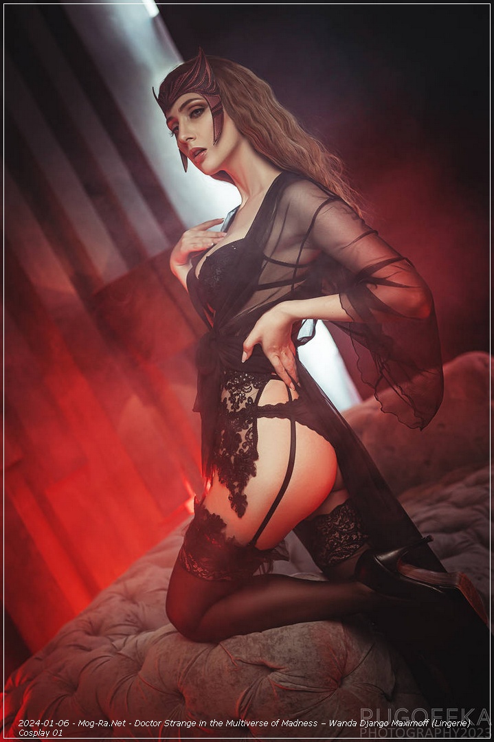 WandaVision - Wanda Django Maximoff (Scarlet Witch) (Lingerie) Cosplay - cinematic portrait WandaVision - Wanda Django Maximoff (Scarlet Witch) (Lingerie) Cosplay - cinematic portrait