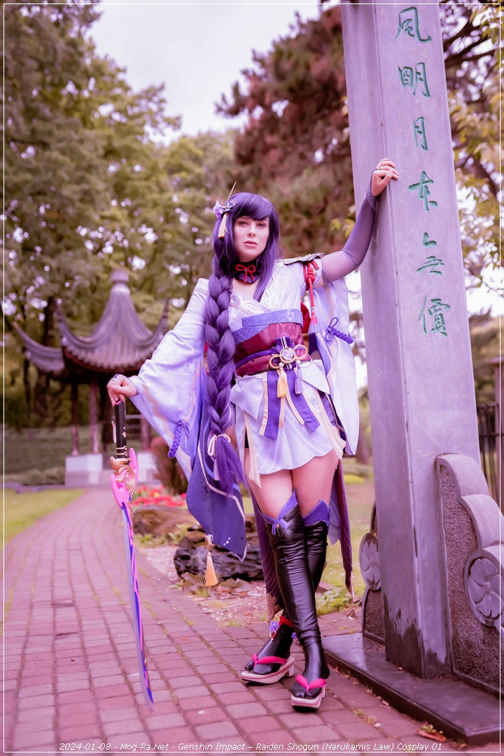 Genshin Impact - Raiden Shogun (Narukamis Law) Cosplay - body photo Genshin Impact - Raiden Shogun (Narukamis Law) Cosplay - body photo