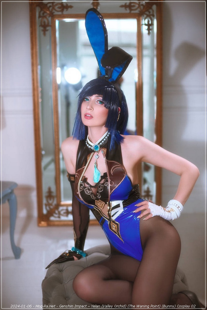 Genshin Impact - Yelan (Valley Orchid) (The Waning Point) (Bunny) Cosplay - gentle showcase Genshin Impact - Yelan (Valley Orchid) (The Waning Point) (Bunny) Cosplay - gentle showcase