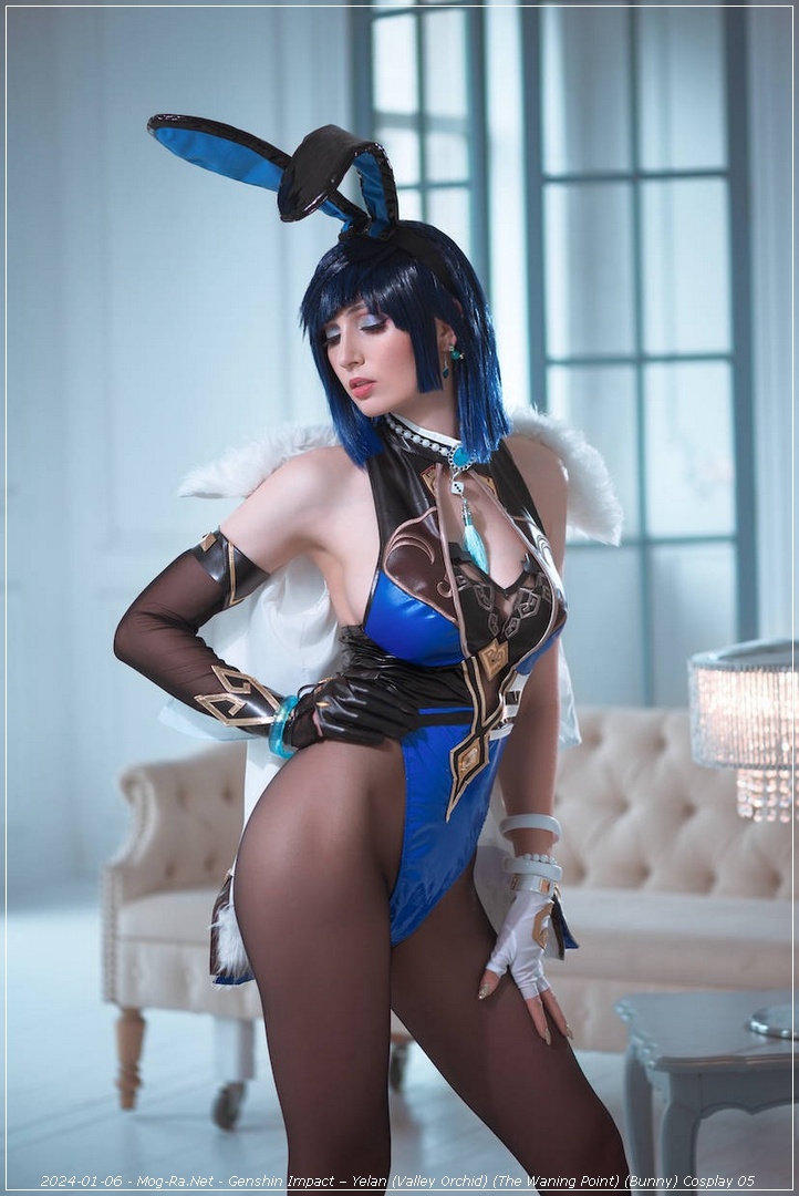 Genshin Impact - Yelan (Valley Orchid) (The Waning Point) (Bunny) Cosplay - delicate portrait Genshin Impact - Yelan (Valley Orchid) (The Waning Point) (Bunny) Cosplay - delicate portrait