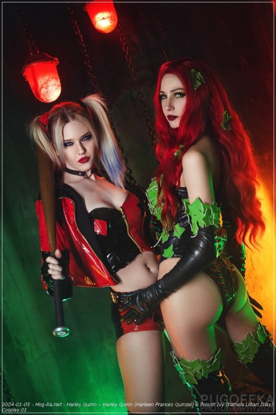 Harley Quinn (TV Series) - Harley Quinn (Harleen Frances Quinzel) & Poison Ivy (Pamela Lillian Isley) Cosplay