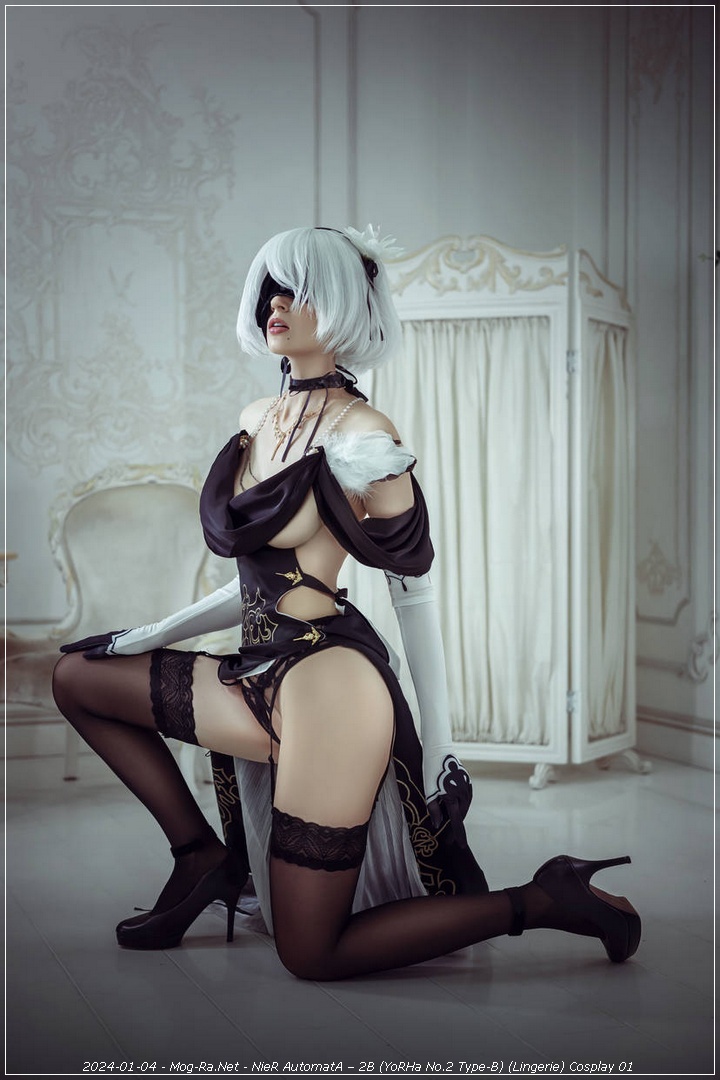 NieR AutomatA - 2B (YoRHa No.2 Type-B) (Lingerie) Cosplay - costume focus NieR AutomatA - 2B (YoRHa No.2 Type-B) (Lingerie) Cosplay - costume focus