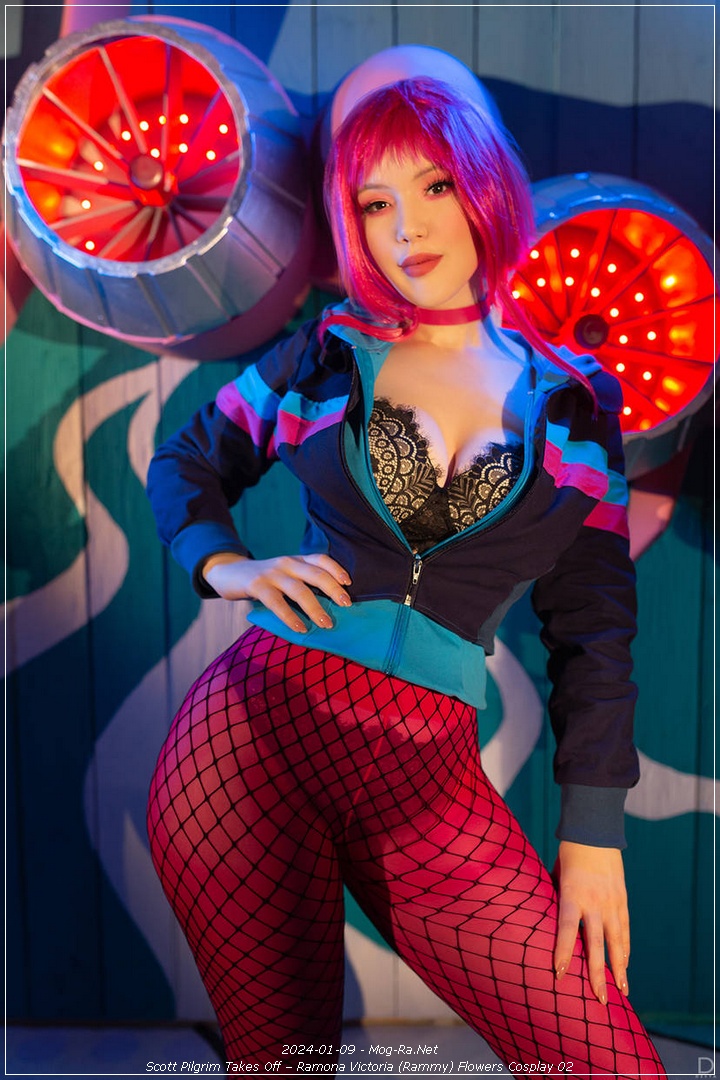 Scott Pilgrim Takes Off - Ramona Victoria (Rammy) Flowers Cosplay - inspired capture Scott Pilgrim Takes Off - Ramona Victoria (Rammy) Flowers Cosplay - inspired capture