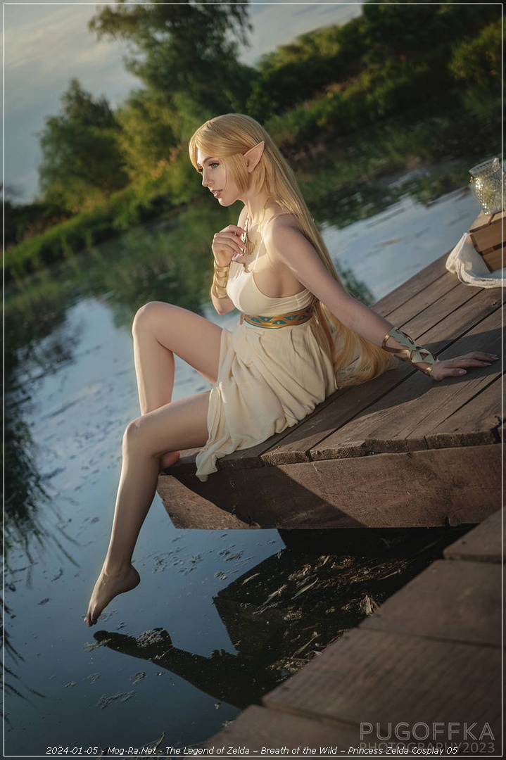 The Legend of Zelda - Breath of the Wild - Princess Zelda (White Dress) Cosplay - light aesthetic