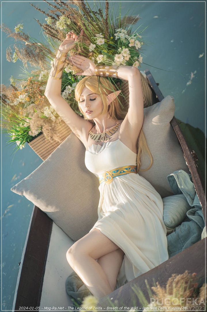 The Legend of Zelda - Breath of the Wild - Princess Zelda (White Dress) Cosplay - soft focus shot
