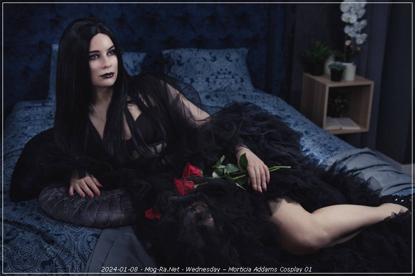 Wednesday - Morticia Addams Cosplay - delicate character portrait