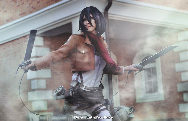 Attack on Titan - Mikasa Ackermann Cosplay - portrait photo