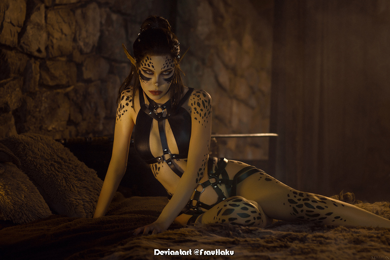 Baldurs Gate 3 - Laezel of Creche Kliir (Lingerie) Cosplay - intimate portrait