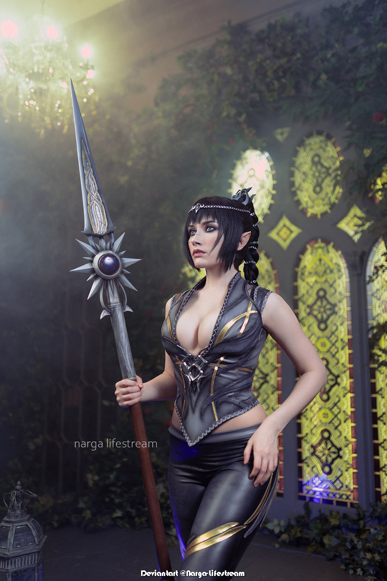 Baldurs Gate 3 - Shadowheart (Jenevelle Hallowleaf) (Spear of Night) Cosplay - inspired capture