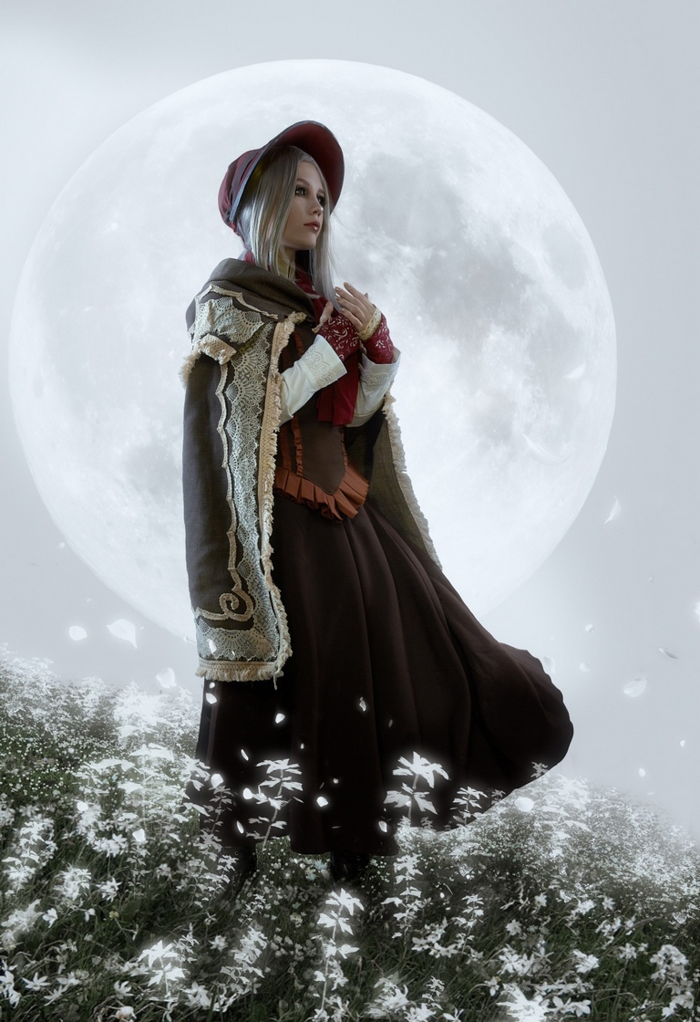 Bloodborne - The Doll Cosplay - full length character portrait