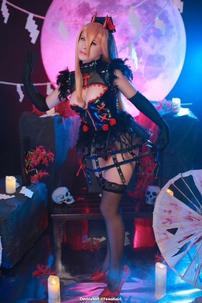 Chainsaw Man - Power (Blood Fiend) (Bride) Cosplay