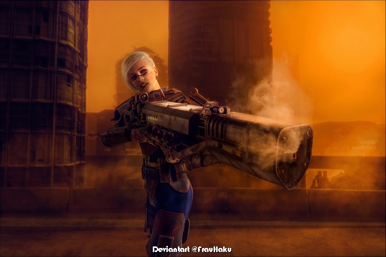 Fallout 4 - The Wanderer Cosplay - full length character portrait